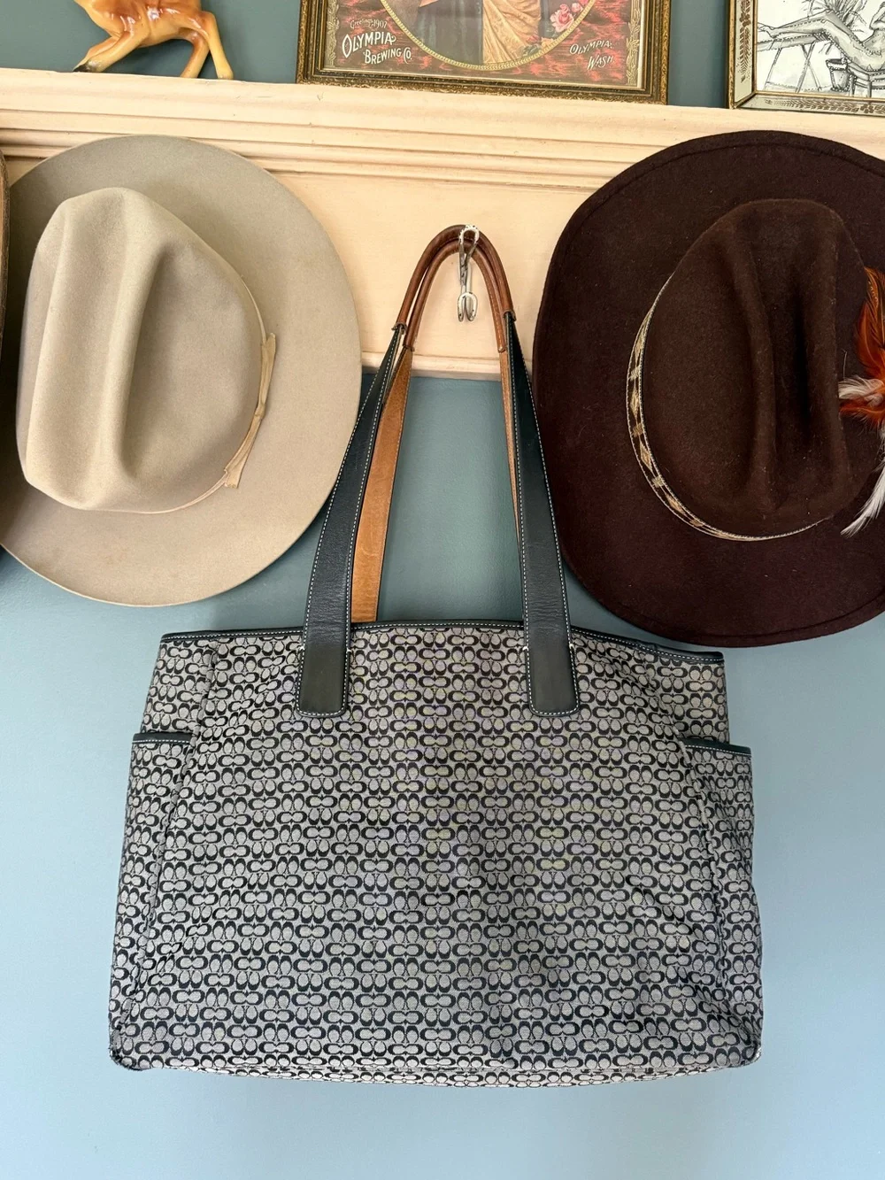 Vintage Coach large diaper bag